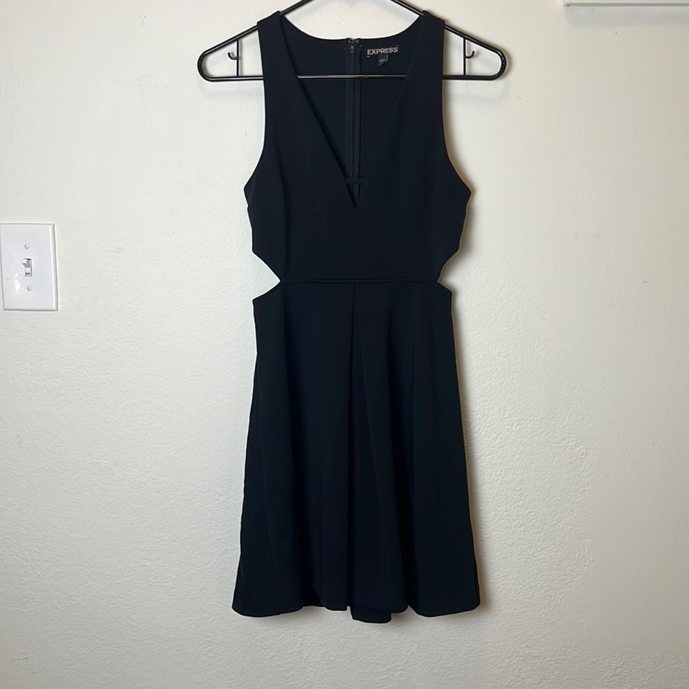Express Women’s Black V-Neck Dress 0